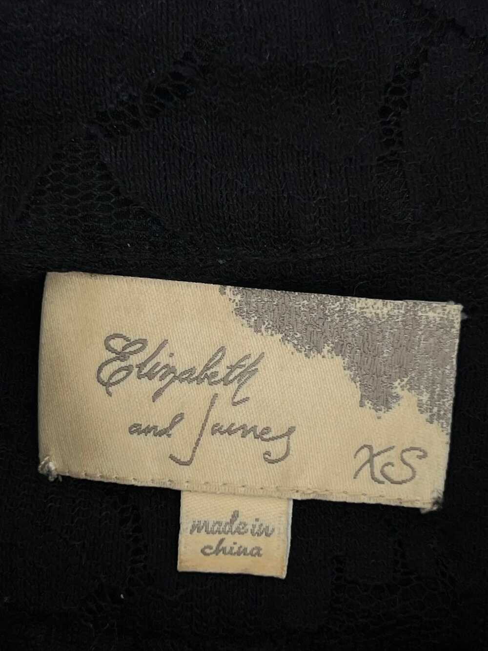 Elizabeth and James Black Lace Floral Blouse | Women’s XS Regular